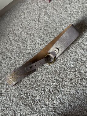 Lilac Purple Shimmer Retro 2000s Vintage Waist Belt